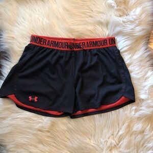 Under Armour red/Blk athletic shorts size small